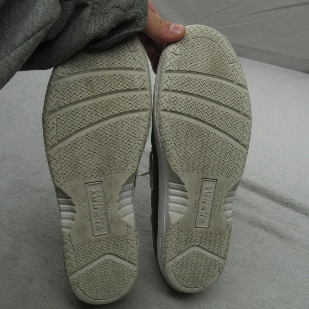 Sperry‎ Men 11 Boat Shoes Gray Top Sider Suede Classic Nautical Casual Outdoor